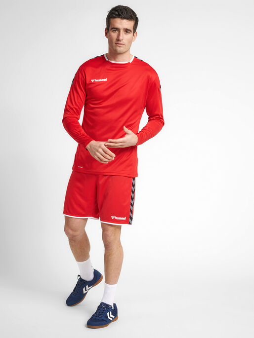 hmlAUTHENTIC POLY JERSEY L/S, TRUE RED, model