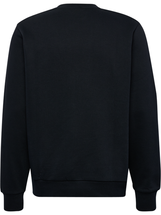 hmlGRAPHIC CREWNECK, BLACK, packshot