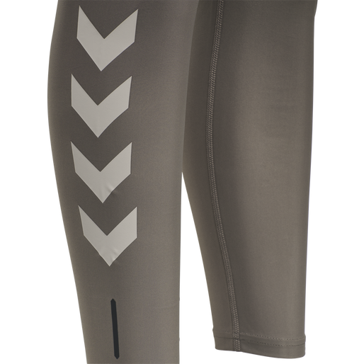 hmlTE TOLA HIGH WAIST TIGHTS, DRIFTWOOD, packshot