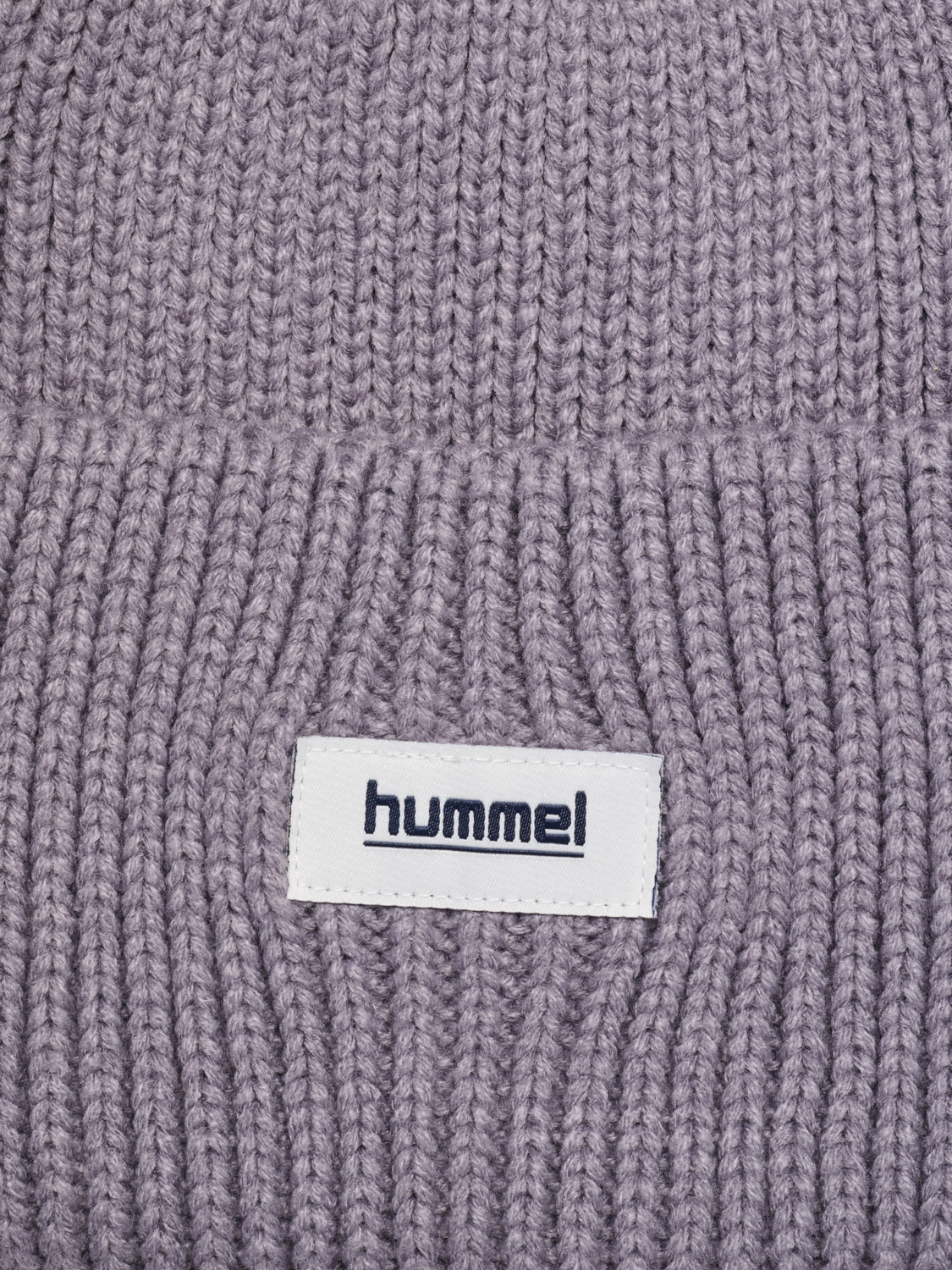 hmlJR HEAVY RIB KNIT BEANIE, GRAY RIDGE, packshot