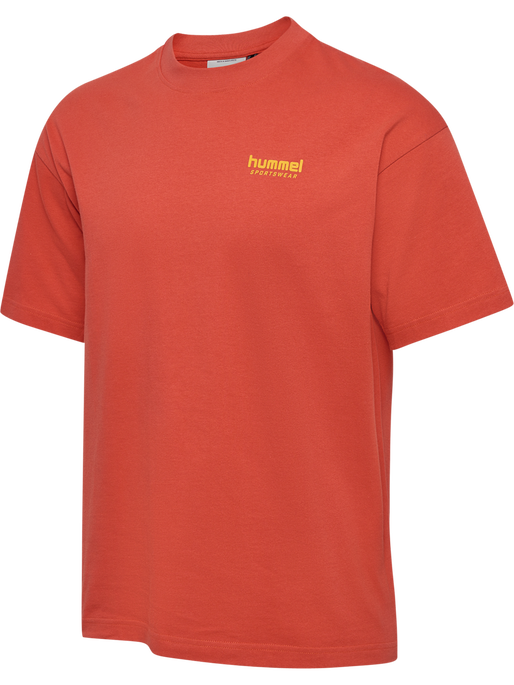 hmlLOOSE T-SHIRT S/S BEES STADIUM, PAPRIKA hmlLOOSE T-SHIRT S/S BEES STADIUM, PAPRIKA, packshot