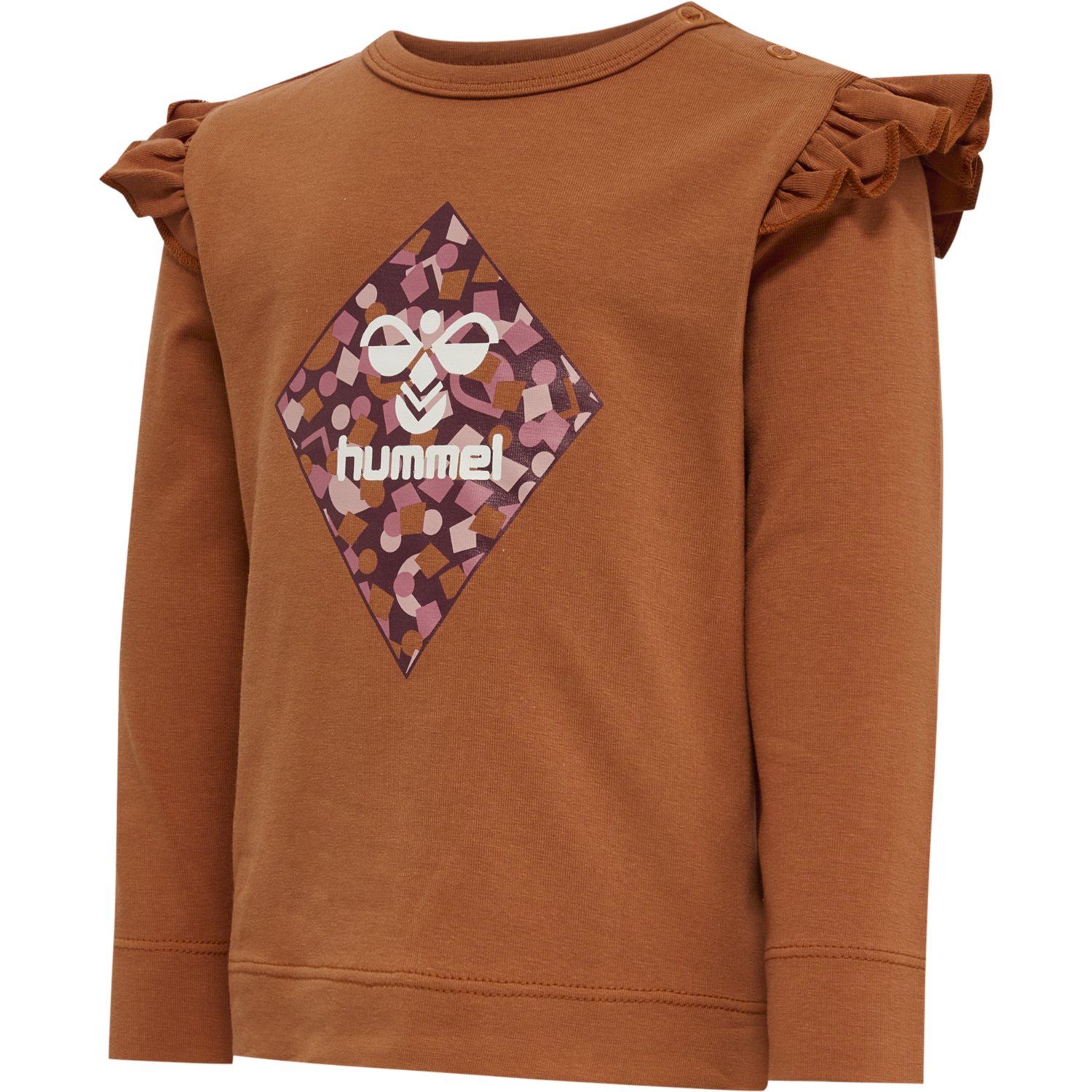 hmlCILJA T-SHIRT L/S, SIERRA, packshot