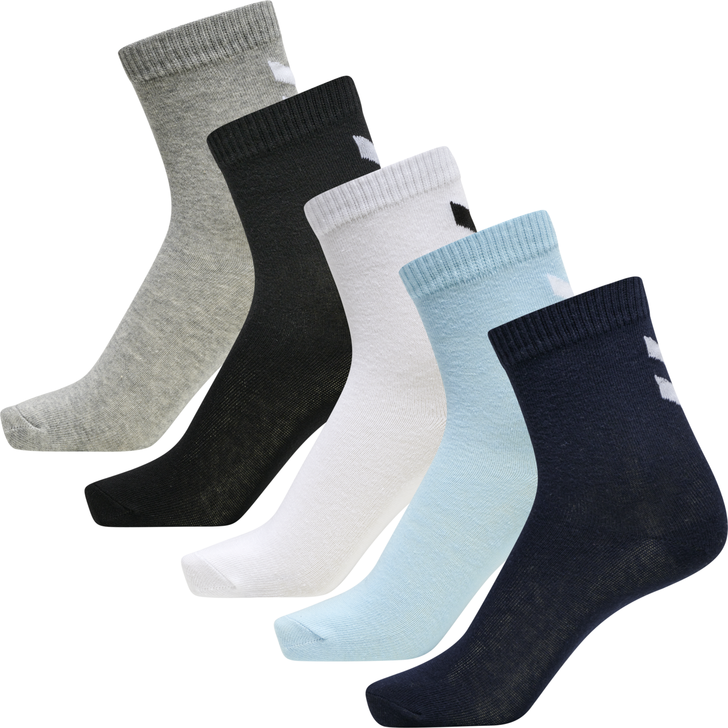 hmlMAKE MY DAY SOCK 5-PACK, BLACK IRIS, packshot