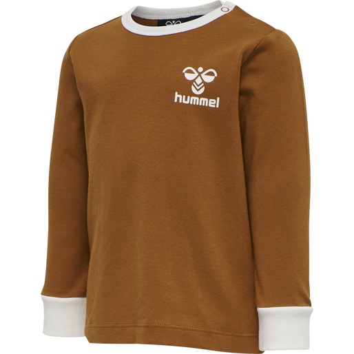 hmlMAUILINO T-SHIRT L/S, GLAZED GINGER, packshot