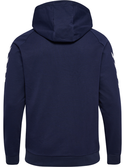 HUMMEL GO COTTON HOODIE, MARINE, packshot
