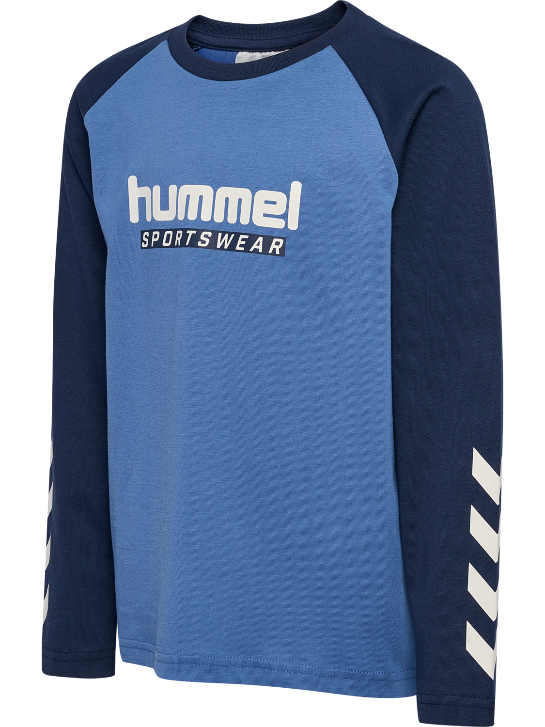 hmlJR LOGO T-SHIRT L/S, DUTCH BLUE, packshot