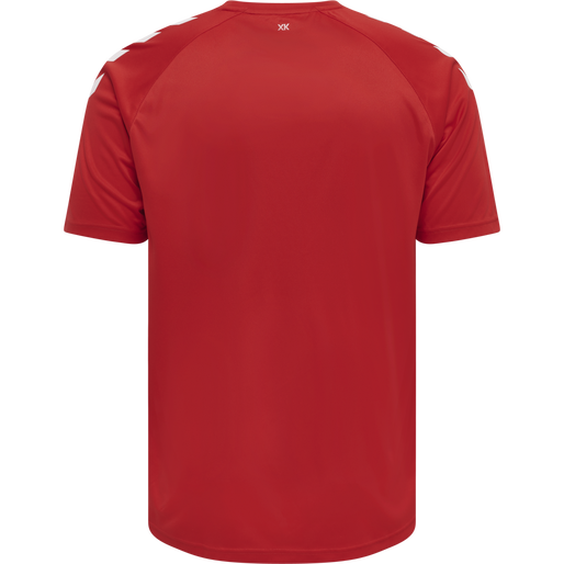 hmlCORE XK CORE POLY T-SHIRT S/S, TRUE RED, packshot