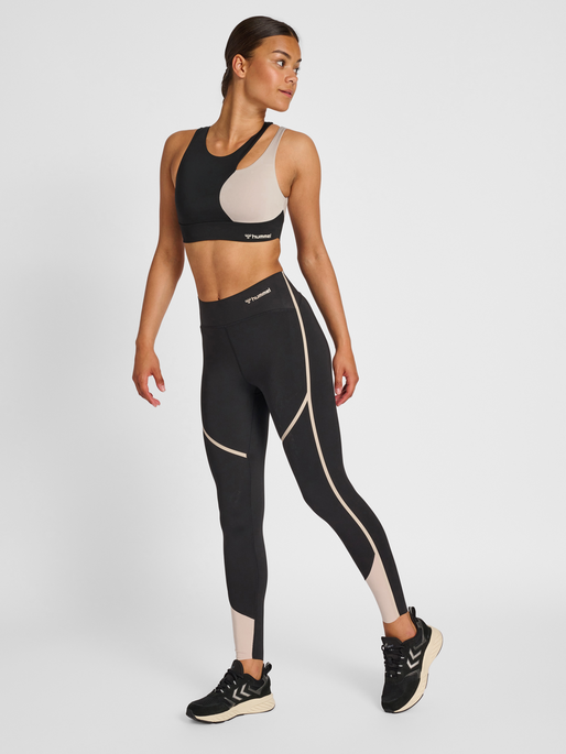 hmlMT RIGA SPORTS BRA, BLACK, model