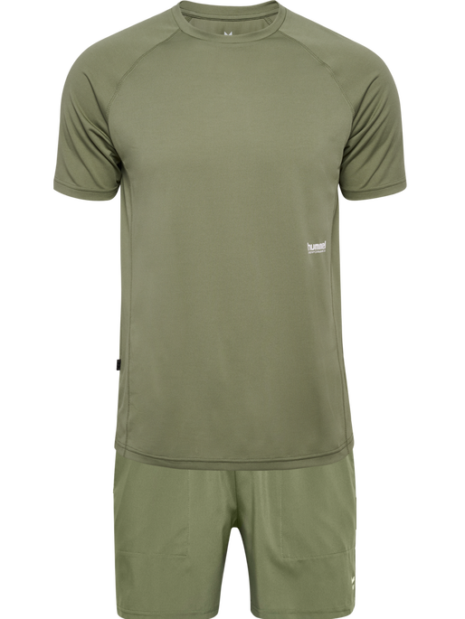 hmlPULSE WORKOUT SET, DEEP LICHEN GREEN hmlPULSE WORKOUT SET, DEEP LICHEN GREEN, packshot