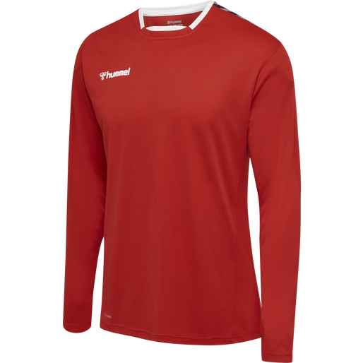 hmlAUTHENTIC POLY JERSEY L/S, TRUE RED, packshot