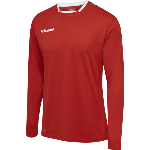 hmlAUTHENTIC POLY JERSEY L/S, TRUE RED, packshot