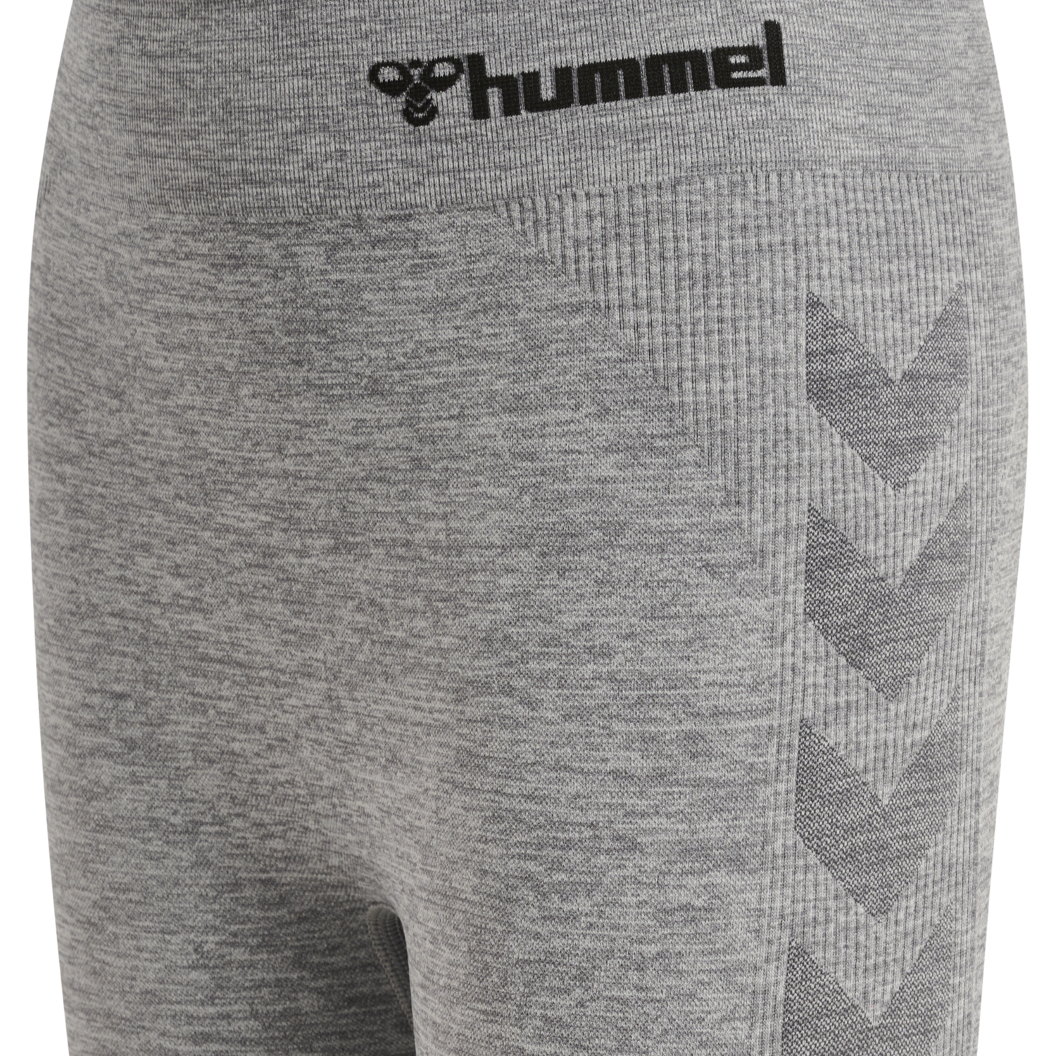 hmlCI JUNIOR SEAMLESS TIGHTS, GREY MELANGE, packshot
