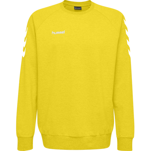 HMLGO COTTON SWEATSHIRT, SPORTS YELLOW, packshot