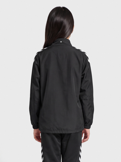 hmlCORE XK MICRO ZIP JACKET KIDS, BLACK, model