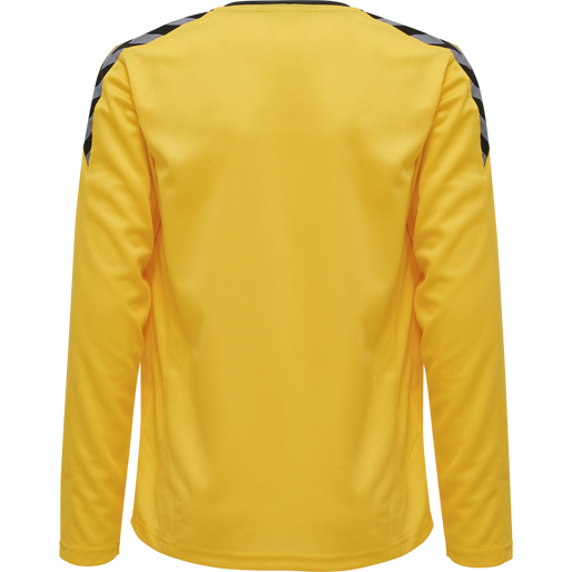 hmlAUTHENTIC KIDS POLY JERSEY L/S, SPORTS YELLOW/BLACK, packshot
