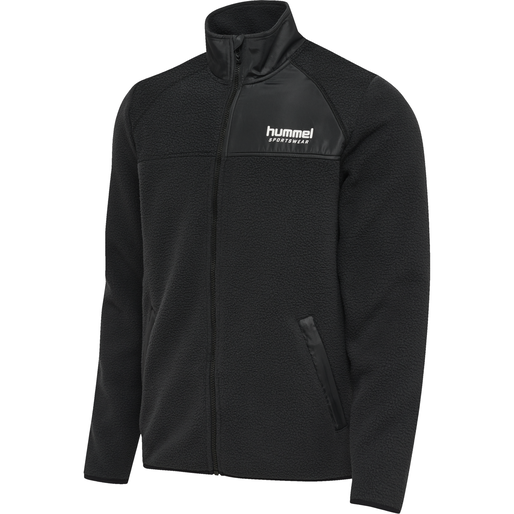 hmlLGC CHARLA FLEECE JACKET, BLACK, packshot