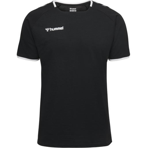 hmlAUTHENTIC KIDS TRAINING TEE, BLACK/WHITE, packshot