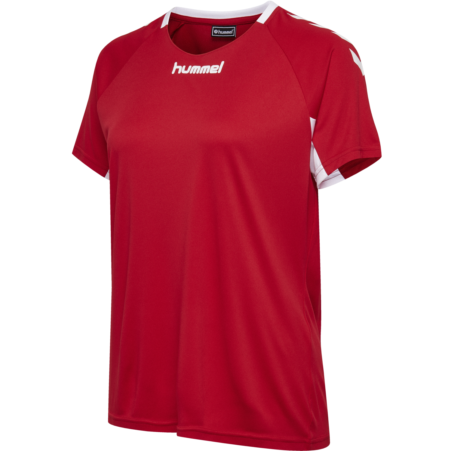 CORE TEAM JERSEY WOMAN S/S, TRUE RED, packshot