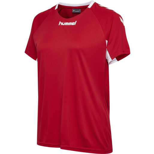 CORE TEAM JERSEY WOMAN S/S, TRUE RED, packshot