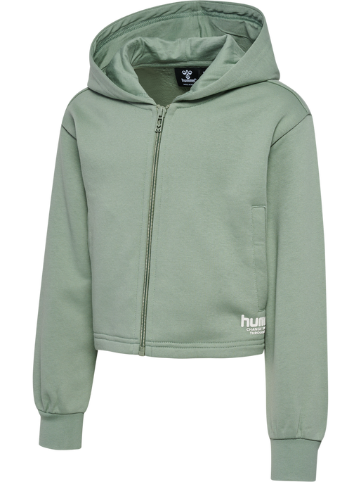hmlZIPPI ZIP HOODIE, LILY PAD hmlZIPPI ZIP HOODIE, LILY PAD, packshot