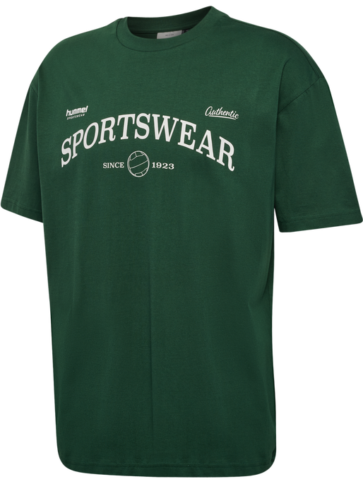 hmlLOOSE TEE S/S CLUB SPORTSWEAR, DARK GREEN hmlLOOSE TEE S/S CLUB SPORTSWEAR, DARK GREEN, packshot