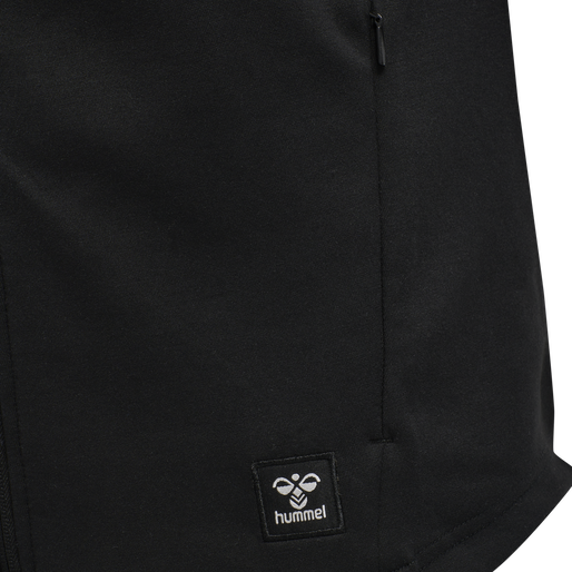 hmlTROPPER ZIP HOODIE, BLACK, packshot