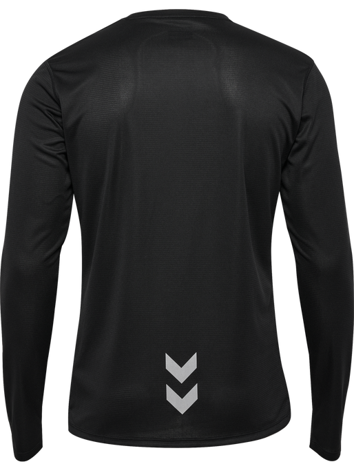 hmlRUN JERSEY L/S, BLACK hmlRUN JERSEY L/S, BLACK, packshot