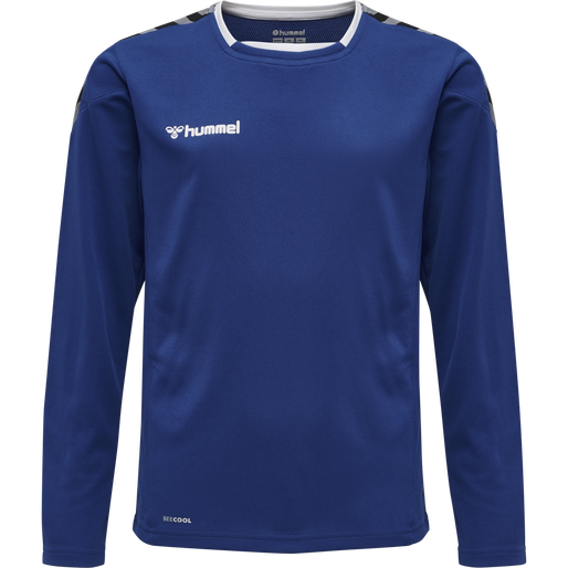 hmlAUTHENTIC KIDS POLY JERSEY L/S, TRUE BLUE, packshot