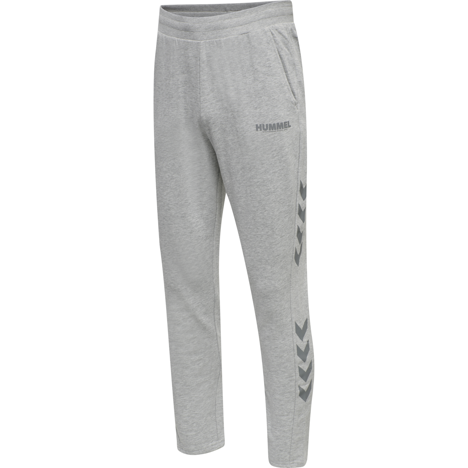 hmlLEGACY TAPERED PANTS, GREY MELANGE, packshot