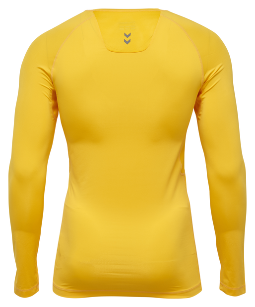 HUMMEL FIRST PERF  LS JERSEY, SPORTS YELLOW, packshot