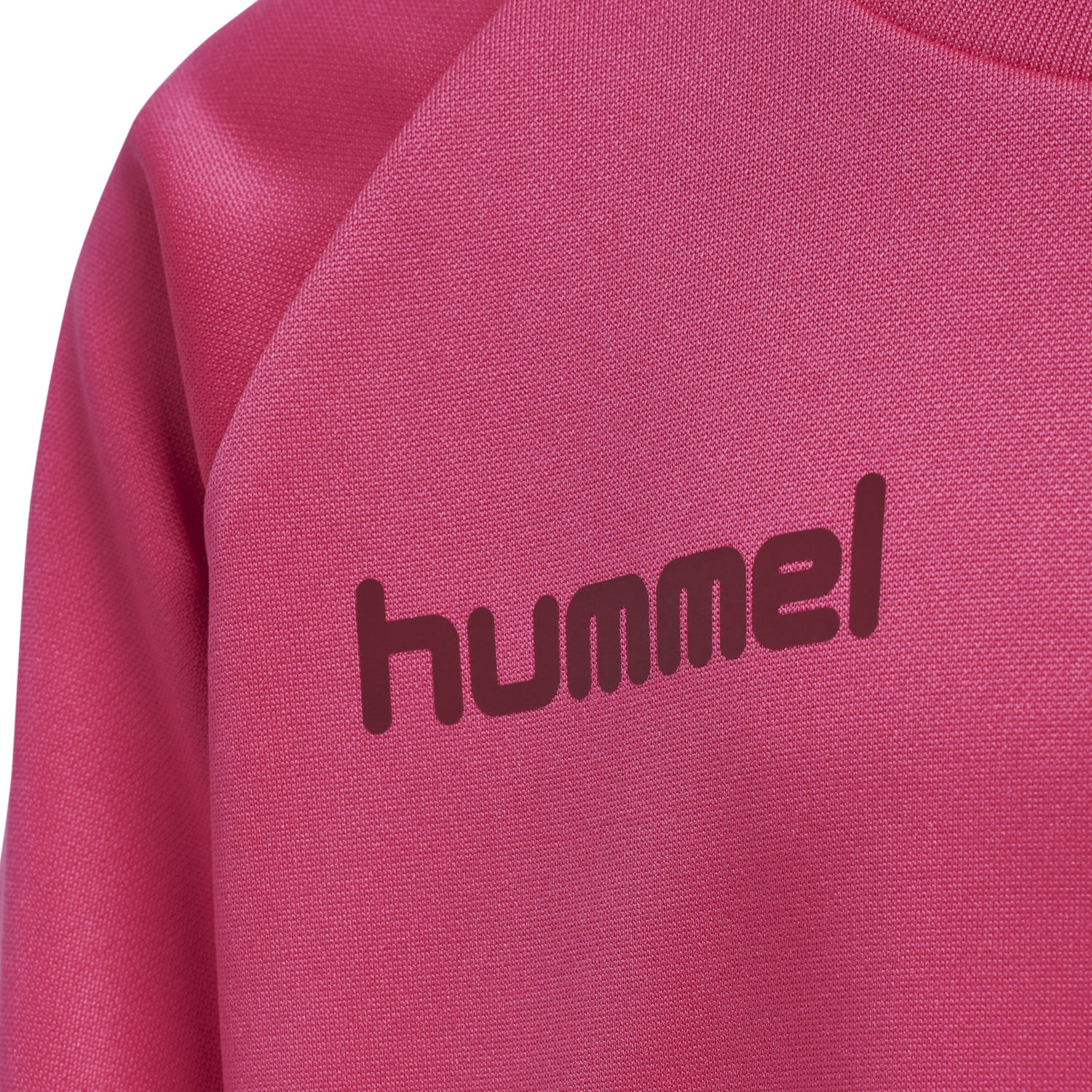 hmlPROMO KIDS POLY SWEATSHIRT, RASPBERRY SORBET, packshot