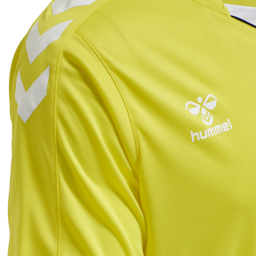 hmlCORE XK POLY JERSEY S/S, BLAZING YELLOW, packshot