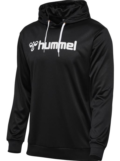 hmlLOGO HOODIE, BLACK, packshot