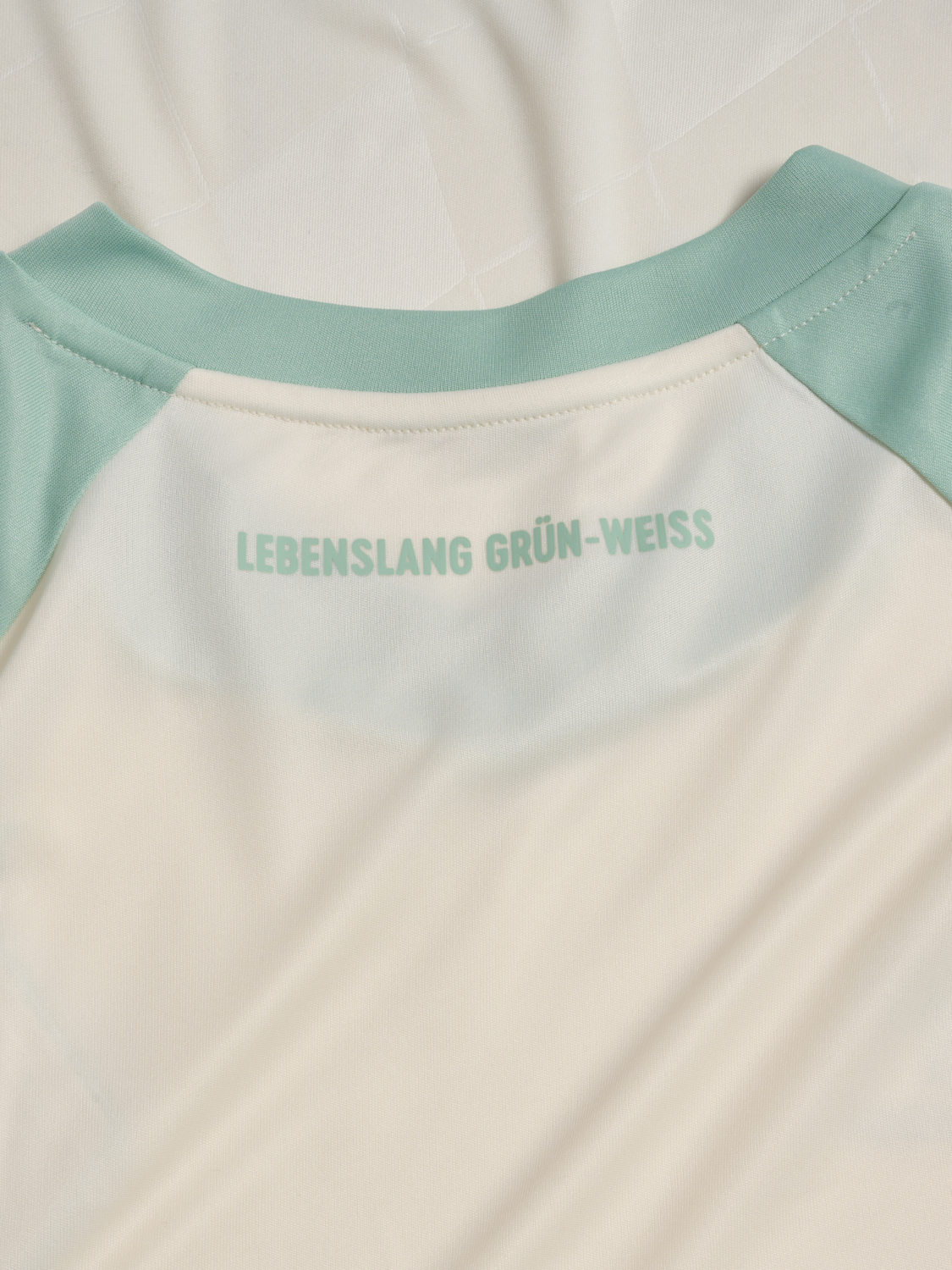 WER 24/25 AWAY JERSEY S/S, MARSHMELLOW/SILT GREEN, packshot