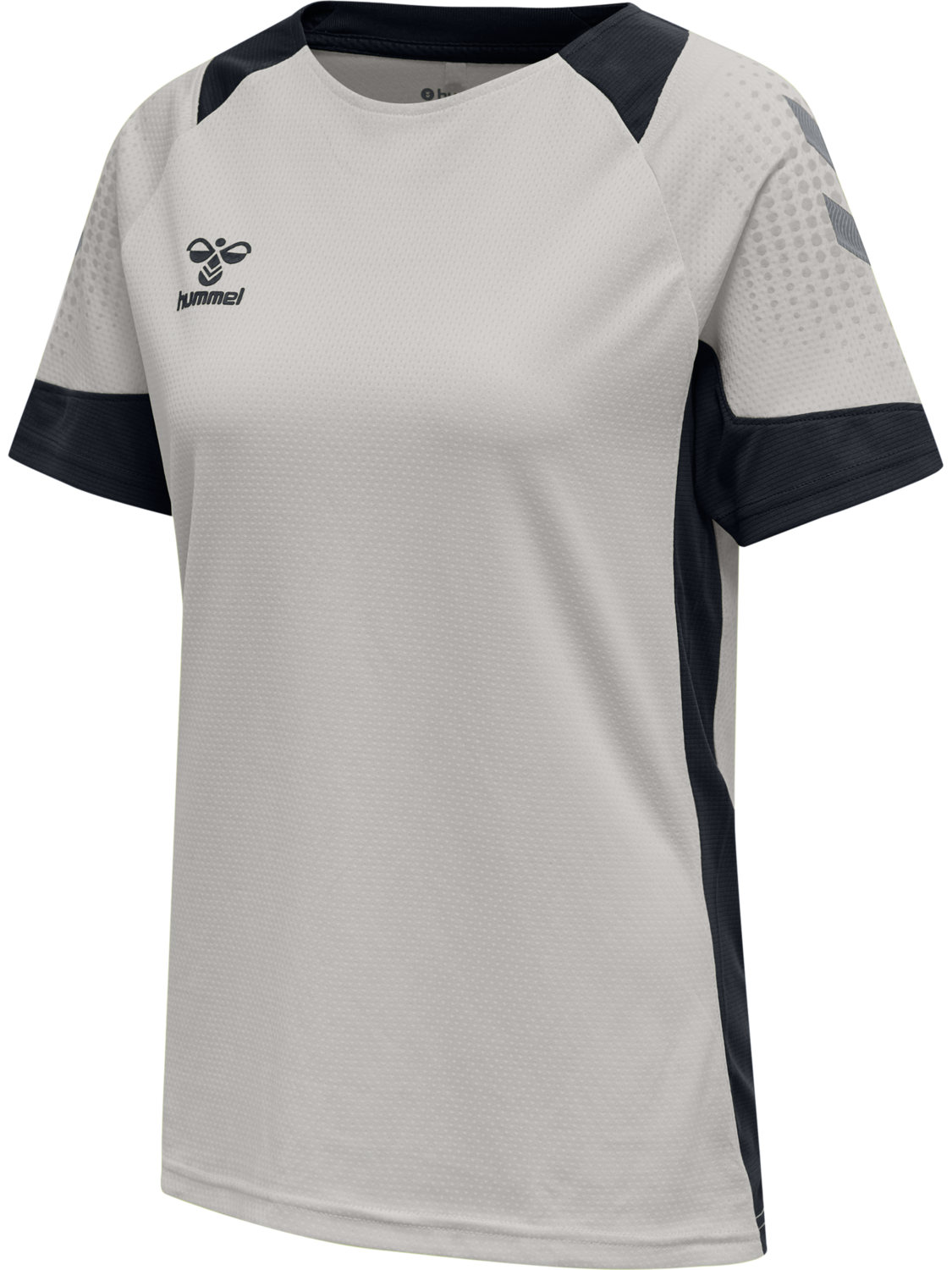 hmlLEAD WOMENS S/S POLY JERSEY, GREY MELANGE, packshot