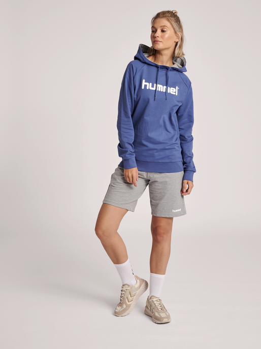 HUMMEL GO COTTON LOGO HOODIE WOMAN, 8241, model