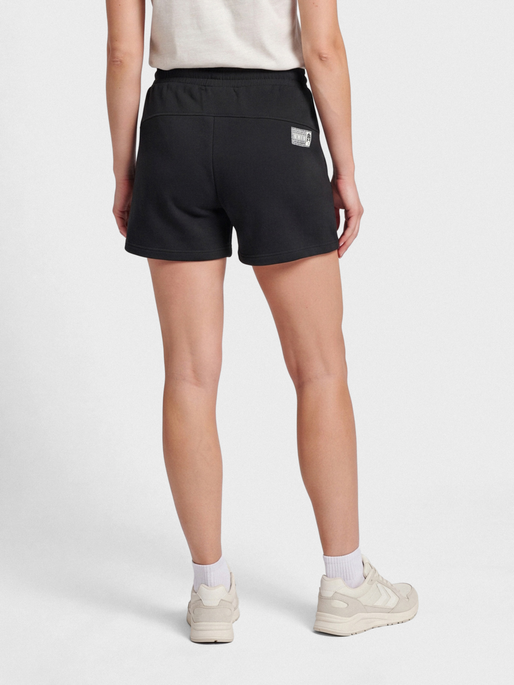 hmlMOVE GRID COTTON SHORTS WOMAN, BLACK, model