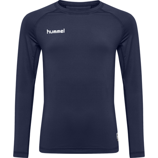 HUMMEL FIRST PERFORMANCE KIDS JERSEY L/S, MARINE, packshot