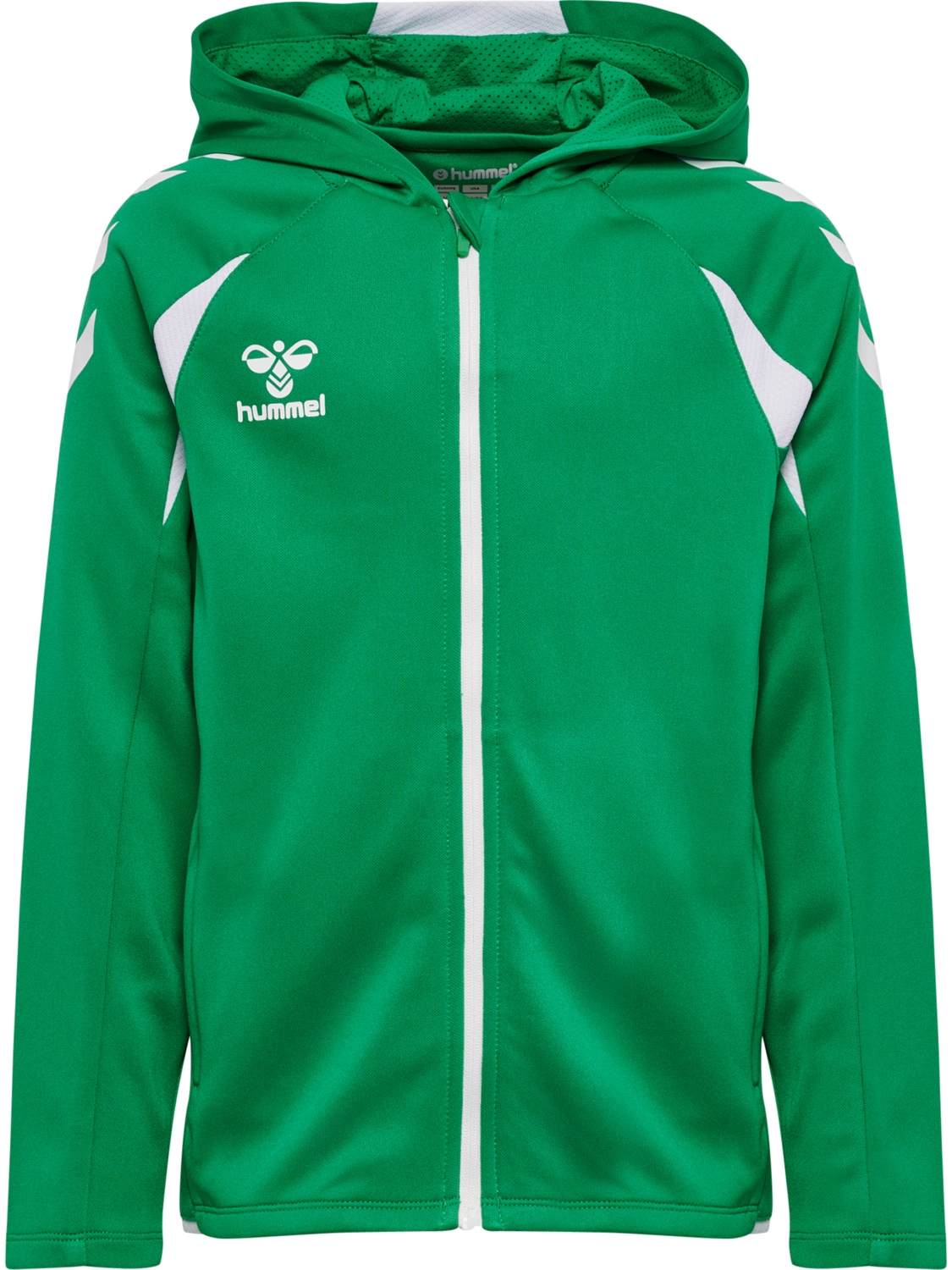 hmlCORE 2.0 ZIP HOODIE KIDS, JELLY BEAN/WHITE, packshot