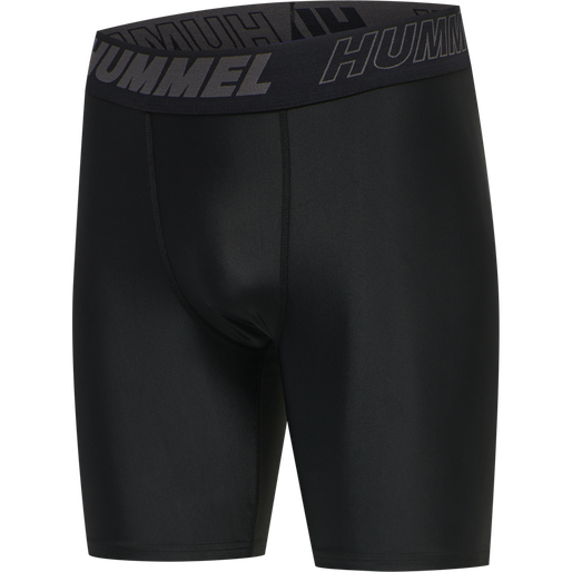 hmlTE TOPAZ 2-PACK TIGHT SHORTS, BLACK, packshot