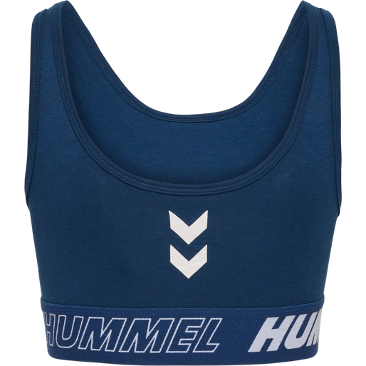 hmlTE MAJA 2-PACK COTTON SPORTS TOP, BLACK/INSIGINA BLUE, packshot
