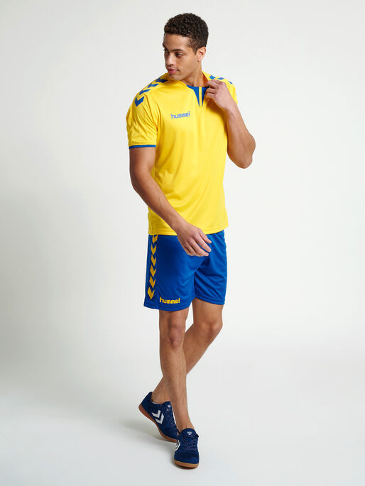CORE SS POLY JERSEY, SPORTS YELLOW, model