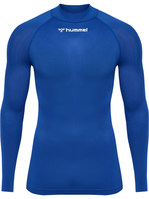hmlBL COMFORT 2.0 MOCKNECK TEE L/S, TRUE BLUE hmlBL COMFORT 2.0 MOCKNECK TEE L/S, TRUE BLUE, packshot