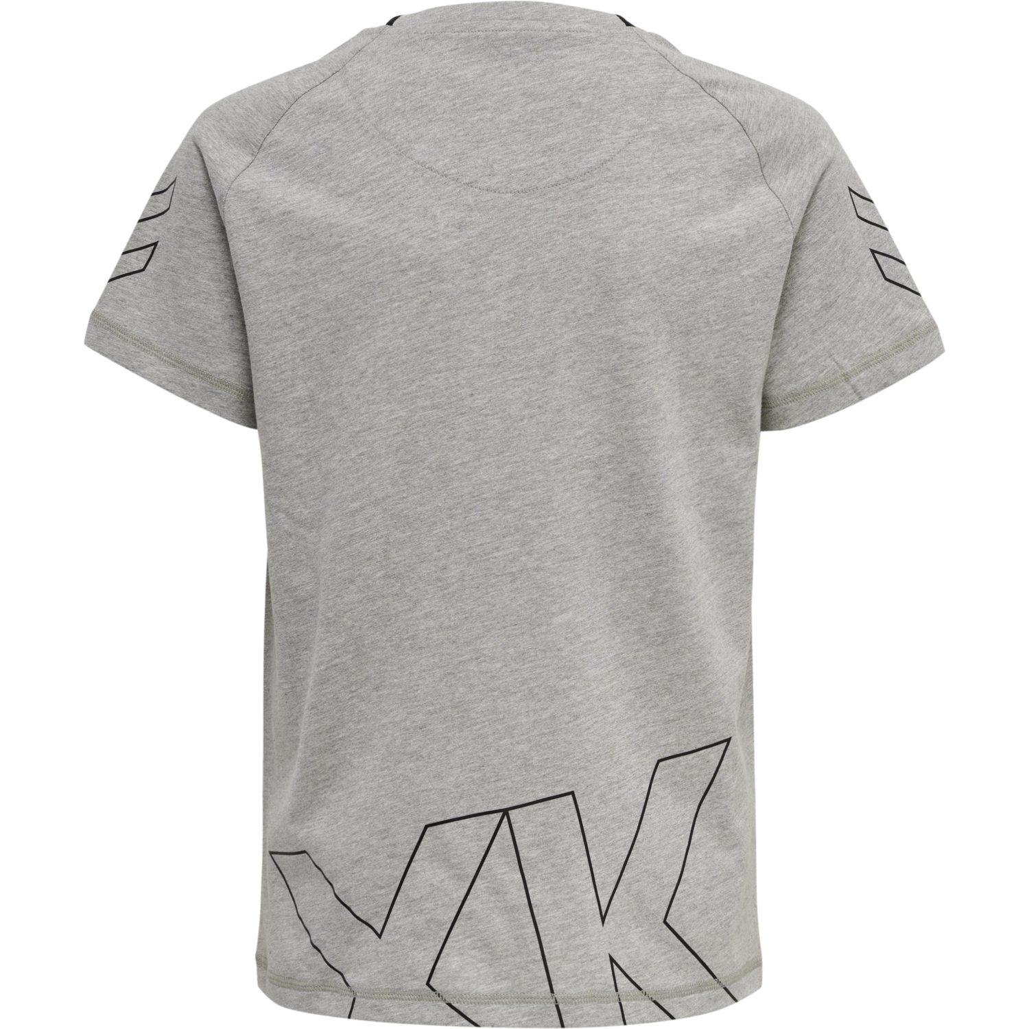 hmlCIMA XK T-SHIRT S/S KIDS, GREY MELANGE, packshot