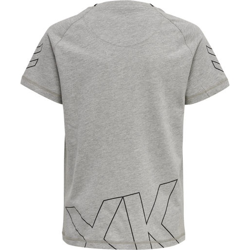 hmlCIMA XK T-SHIRT S/S KIDS, GREY MELANGE, packshot