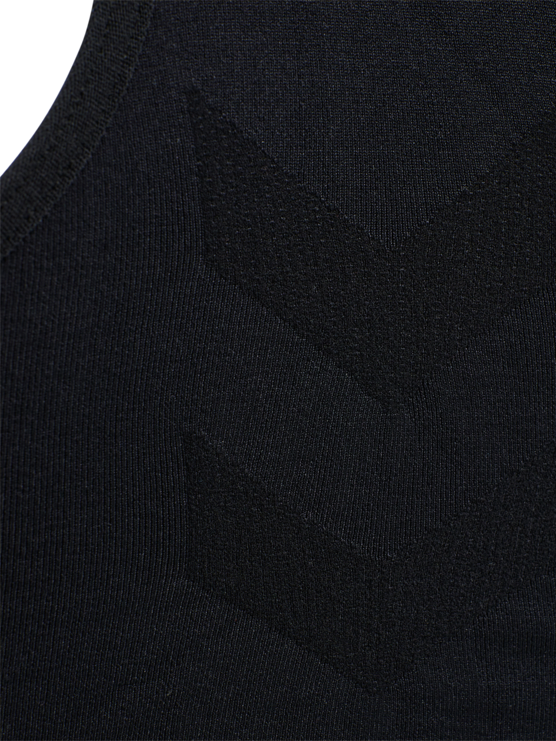 hmlTIF SEAMLESS SPORTS TOP, BLACK, packshot