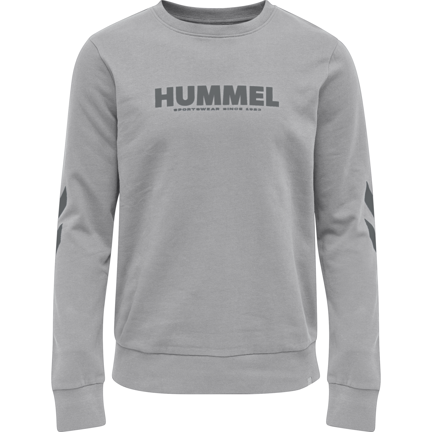 hmlLEGACY SWEATSHIRT PLUS, GREY MELANGE, packshot