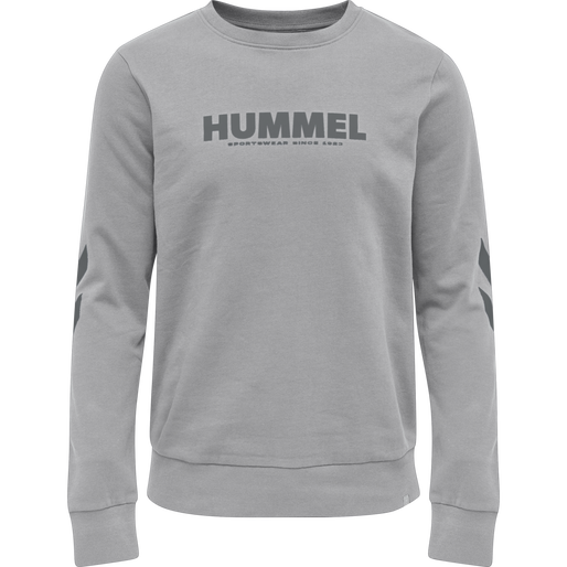 hmlLEGACY SWEATSHIRT PLUS, GREY MELANGE hmlLEGACY SWEATSHIRT PLUS, GREY MELANGE, packshot