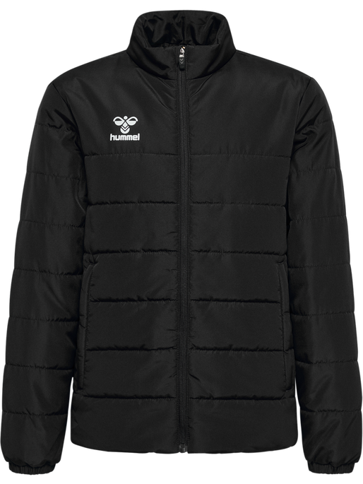 hmlESSENTIAL SHORT BENCH JKT KIDS, BLACK, packshot