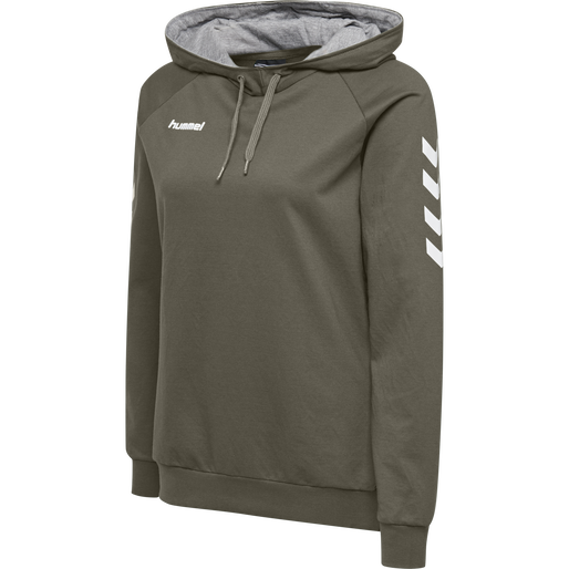 HMLGO COTTON HOODIE WOMAN, GRAPE LEAF, packshot